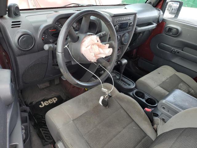 1J4FA24159L790939 - 2009 JEEP WRANGLER X BURGUNDY photo 8