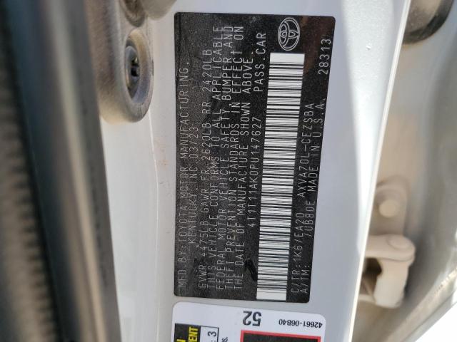 4T1T11AK0PU147627 - 2023 TOYOTA CAMRY SE NIGHT SHADE WHITE photo 13