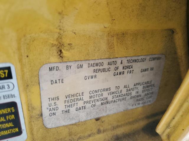 KL1TJ62674B152681 - 2004 CHEVROLET AVEO LS 黄色 照片 12