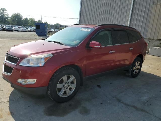 1GNKRJED3CJ357159 - 2012 CHEVROLET TRAVERSE LT RED photo 1