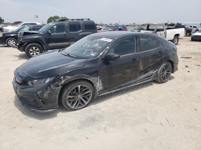 SHHFK7H49MU219128 - 2021 HONDA CIVIC SPORT BLACK photo 1