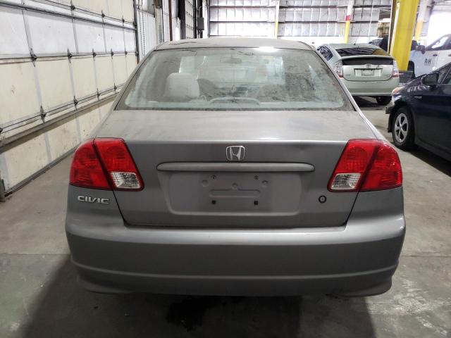 1HGES16315L005061 - 2005 HONDA CIVIC DX VP SILVER photo 6