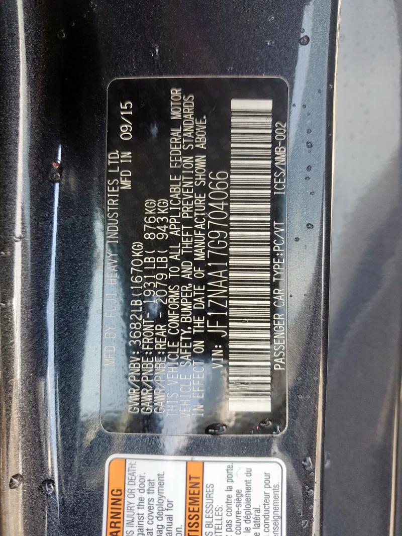 JF1ZNAA17G9704066 - 2016 TOYOTA SCION FR-S 黑色 照片 12