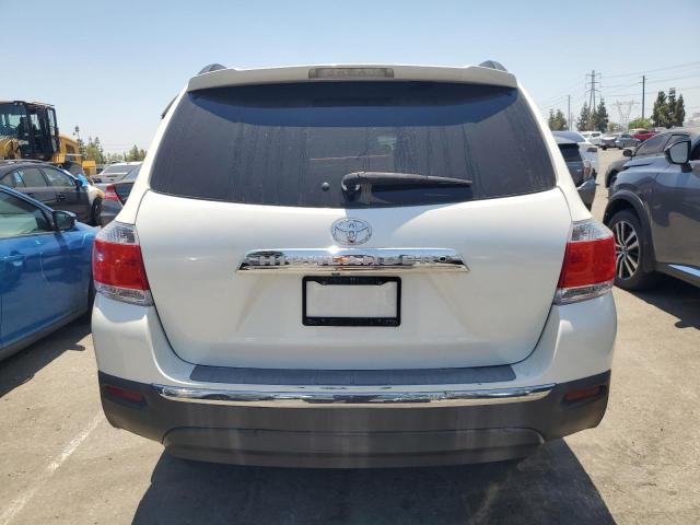 5TDYK3EH2DS128529 - 2013 TOYOTA HIGHLANDER LIMITED WHITE photo 6