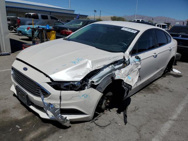 3FA6P0LUXJR287391 - 2018 FORD FUSION SE HYBRID WHITE photo 1