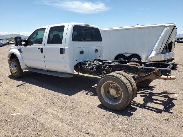 1FTXW42R68EA49167 - 2008 FORD F450 SUPER DUTY WHITE photo 2