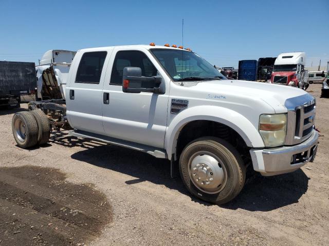 1FTXW42R68EA49167 - 2008 FORD F450 SUPER DUTY WHITE photo 4