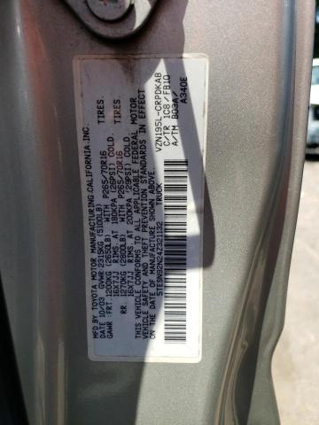 5TESN92N24Z321132 - 2004 TOYOTA TACOMA XTRACAB PRERUNNER ვერცხლისფერი ფოტო 12