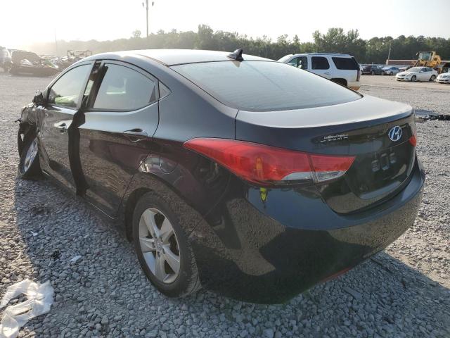 5NPDH4AE9CH065030 - 2012 HYUNDAI ELANTRA GLS BLACK photo 2