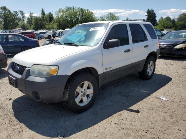 1FMYU96H66KD03821 - 2006 FORD ESCAPE HEV WHITE photo 1