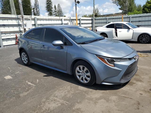 JTDEPRAE7LJ025864 - 2020 TOYOTA COROLLA LE BLUE photo 4