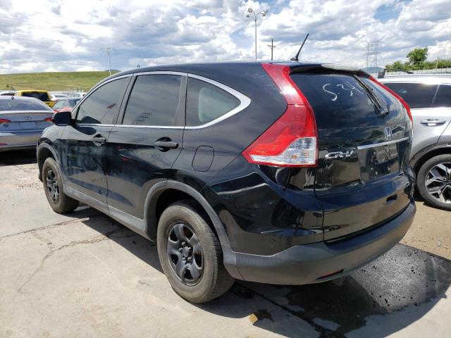 2HKRM4H38DH670437 - 2013 HONDA CR-V LX BLACK photo 2