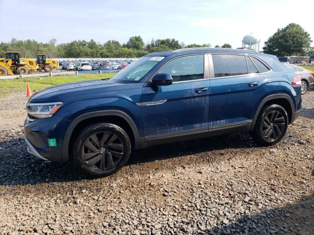 1V2KE2CA6NC203523 - 2022 VOLKSWAGEN ATLAS CROS SE ლურჯი ფოტო 1