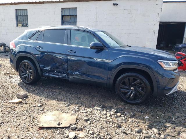 1V2KE2CA6NC203523 - 2022 VOLKSWAGEN ATLAS CROS SE ლურჯი ფოტო 4