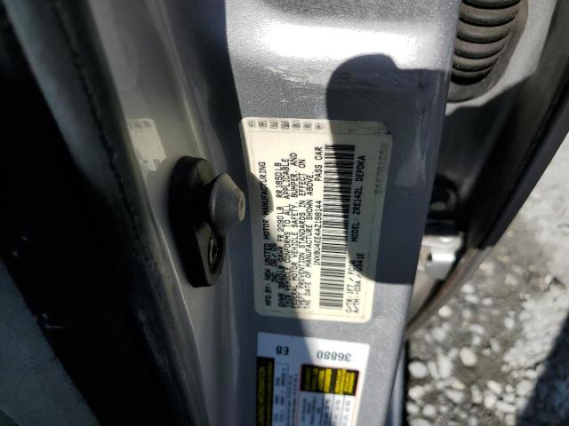 1NXBU4EE4AZ198144 - 2010 TOYOTA COROLLA BASE SILVER photo 13