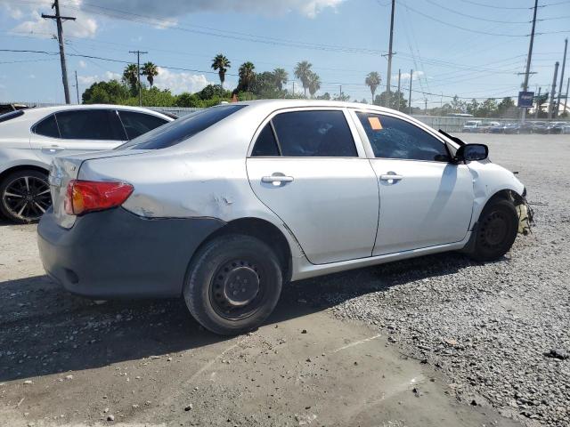 1NXBU4EE4AZ198144 - 2010 TOYOTA COROLLA BASE SILVER photo 3