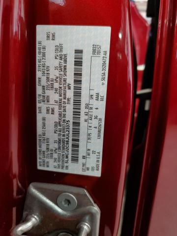 5LMCJ2C98JUL23375 - 2018 LINCOLN MKC SELECT Բորդո լուսանկար 13