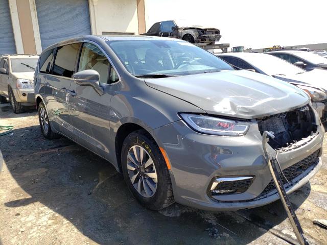 2C4RC1L72NR124166 - 2022 CHRYSLER PACIFICA HYBRID TOURING L TEAL photo 4