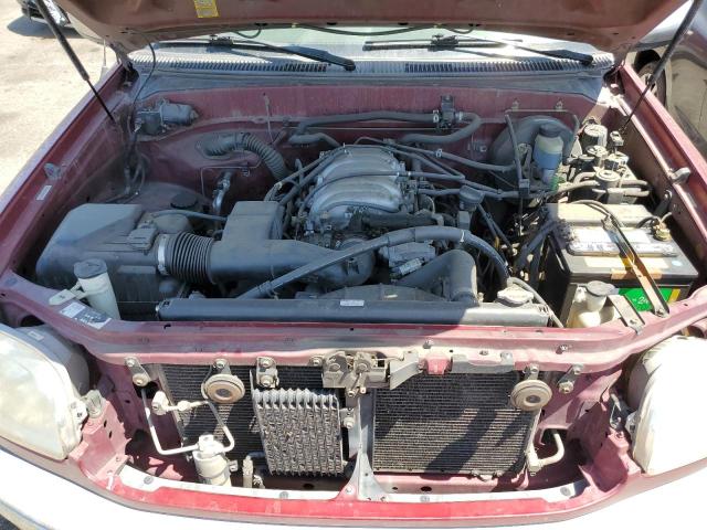 5TBRT3415YS010561 - 2000 TOYOTA TUNDRA ACCESS CAB წითელი ფოტო 11