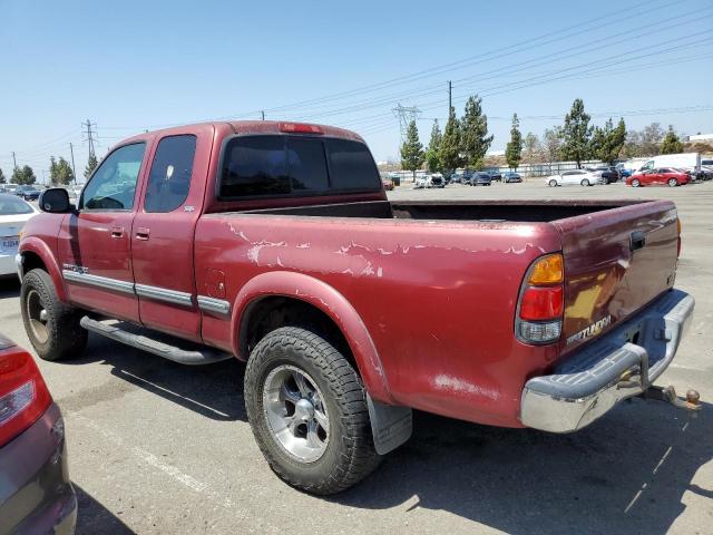 5TBRT3415YS010561 - 2000 TOYOTA TUNDRA ACCESS CAB წითელი ფოტო 2