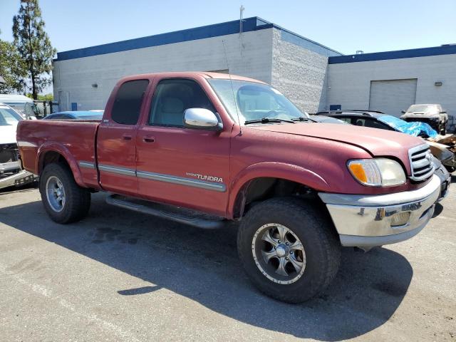 5TBRT3415YS010561 - 2000 TOYOTA TUNDRA ACCESS CAB წითელი ფოტო 4