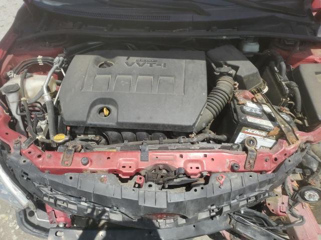 5YFBU4EE4CP073987 - 2012 TOYOTA COROLLA BASE Червоний фото 11