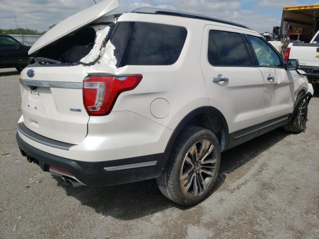 1FM5K8HT9KGA51662 - 2019 FORD EXPLORER PLATINUM WHITE photo 3