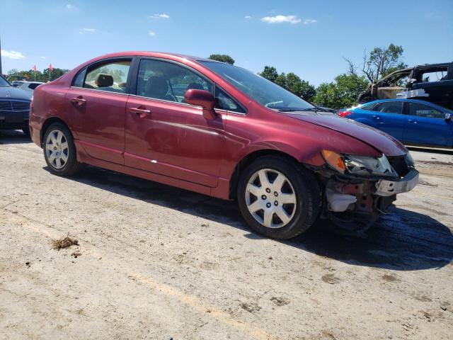 1HGFA16506L130465 - 2006 HONDA CIVIC LX RED photo 4