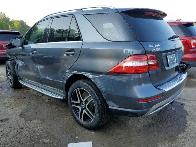 4JGDA5HB0EA276080 - 2014 MERCEDES-BENZ ML 350 4MATIC GRAY photo 2