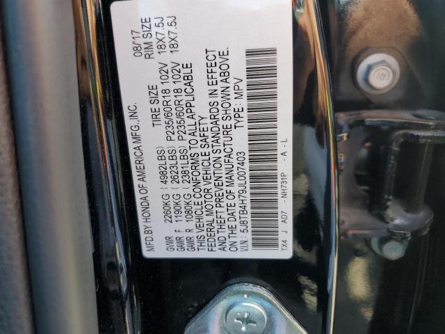 5J8TB4H79JL007403 - 2018 ACURA RDX ADVANCE BLACK photo 14