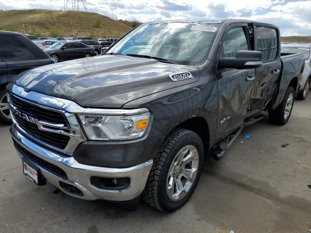 1C6SRFFTXKN762462 - 2019 RAM 1500 BIG HORN/LONE STAR GRAY photo 2