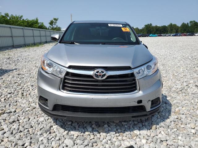 5TDBKRFH5FS076419 - 2015 TOYOTA HIGHLANDER LE SILVER photo 5