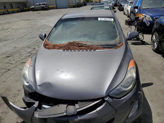 5NPDH4AE2DH152009 - 2013 HYUNDAI ELANTRA GLS GRAY photo 5