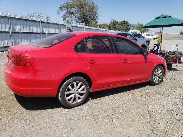 3VWDP7AJ7CM394687 - 2012 VOLKSWAGEN JETTA SE RED photo 3