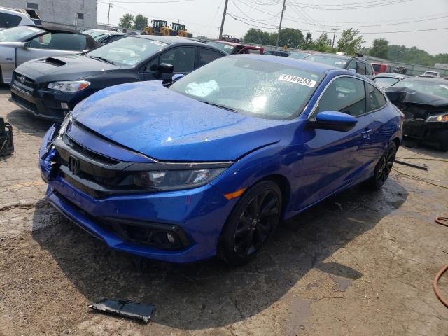 2HGFC4B87KH308455 - 2019 HONDA CIVIC SPORT BLUE photo 1