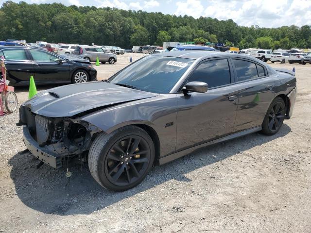 2C3CDXGJ7KH756596 - 2019 DODGE CHARGER SCAT PACK GRAY photo 1