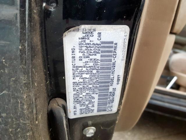 4T1BF22K3WU054777 - 1998 TOYOTA CAMRY CE  photo 10