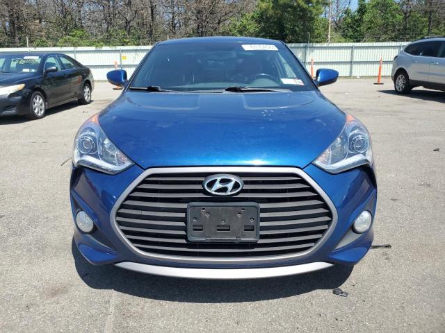 KMHTC6AEXGU263564 - 2016 HYUNDAI VELOSTER TURBO BLUE photo 5