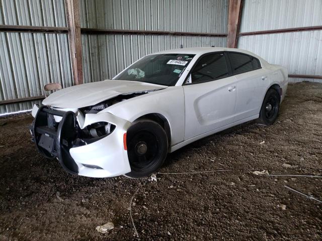 2C3CDXAT3JH200603 - 2018 DODGE CHARGER POLICE WHITE photo 1