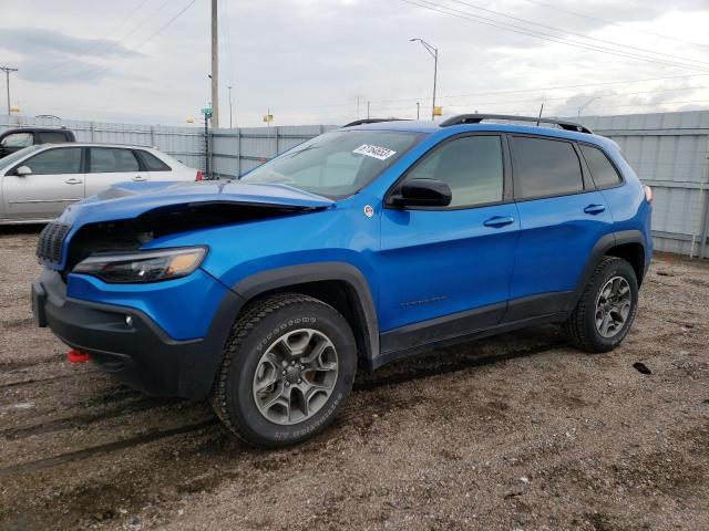 1C4PJMBX6ND537873 - 2022 JEEP CHEROKEE TRAILHAWK BLUE photo 1