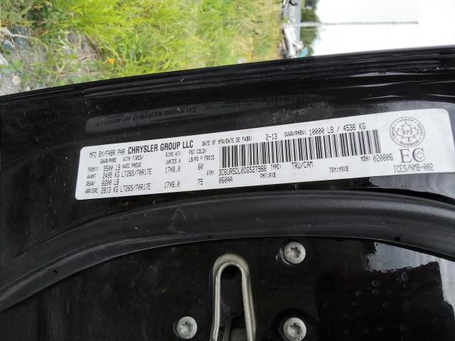 3C6UR5DL0DG527988 - 2013 RAM 2500 SLT შავი ფოტო 12