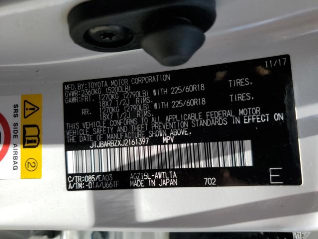 JTJBARBZXJ2161397 - 2018 LEXUS NX 300 BASE WHITE photo 13