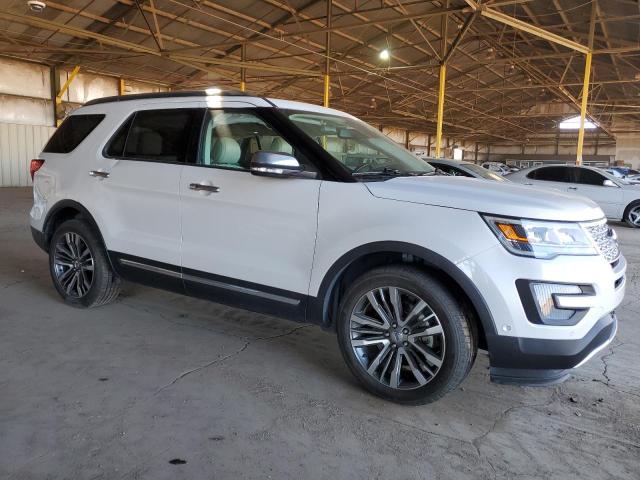 1FM5K8HT6HGD55931 - 2017 FORD EXPLORER PLATINUM WHITE photo 4