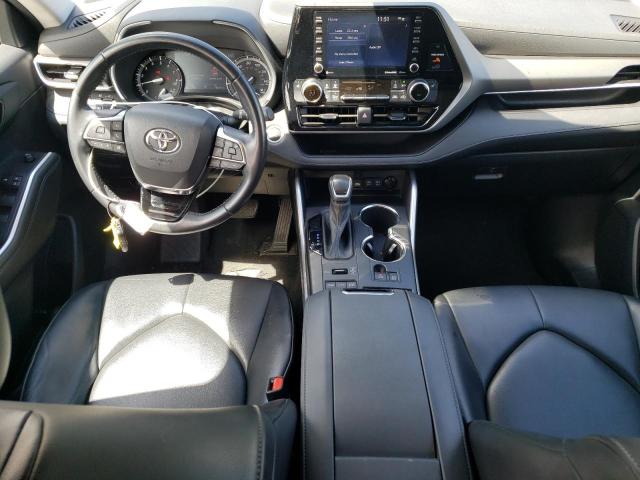 5TDGZRBH5MS119354 - 2021 TOYOTA HIGHLANDER XLE BLUE photo 8