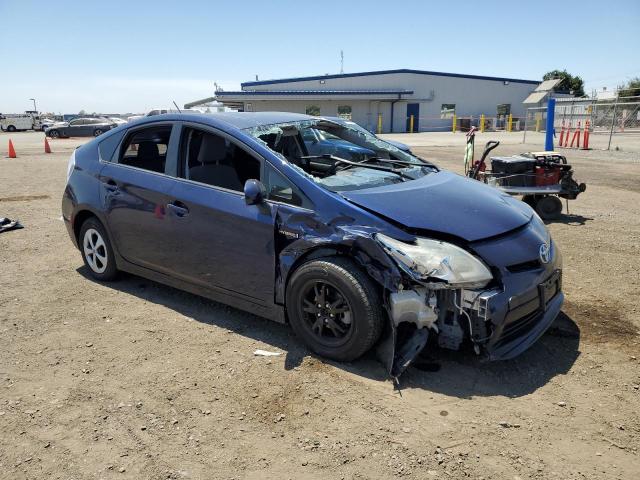 JTDKN3DU2D1689306 - 2013 TOYOTA PRIUS BLUE photo 4