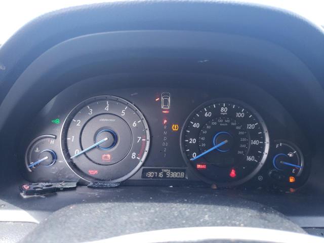 5J6TF1H55CL000526 - 2012 HONDA CROSSTOUR EXL Արծաթագույն լուսանկար 9