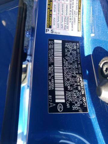 JTHP9JBH5M2045330 - 2021 LEXUS UX 250H BLUE photo 14