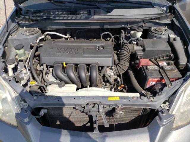 2T1KR32E77C648749 - 2007 TOYOTA COROLLA MA XR GRAY photo 11