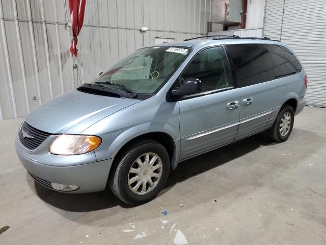 2C4GP54LX3R217142 - 2003 CHRYSLER TOWN & COU LXI BLUE photo 1