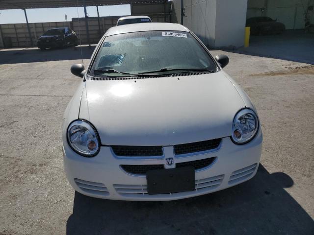 1B3ES56C05D171072 - 2005 DODGE NEON SXT WHITE photo 5
